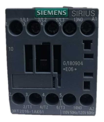 Contactor Siemens 9a 3rt2016 1ak61 Bobina 110v Poliequipos En Venta En