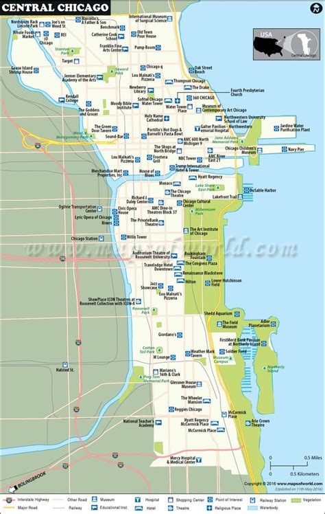 Other prominent places depicted on the map include hyatt regency, the empty bottle, harlem irving plaza, the brickyard, trinity united church of christ. 25 best World Cities and their maps images on Pinterest ...