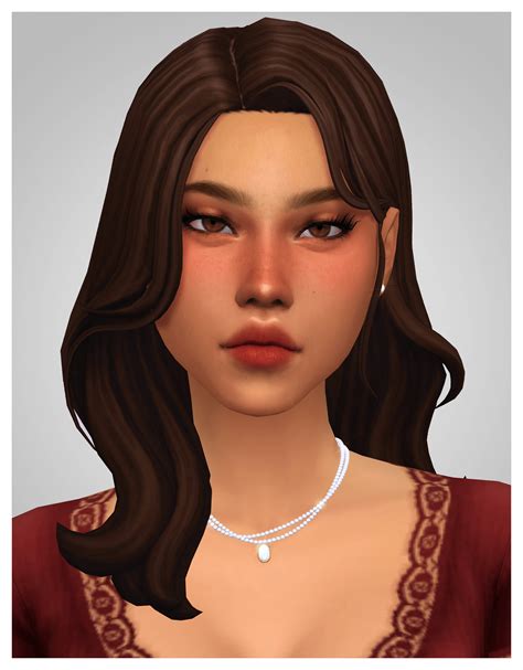 Sims 4 Amelia Hair Base Game Compatible The Sims Book