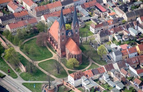 Neuruppin aus der Vogelperspektive Kirchengebäude der Klosterkirche