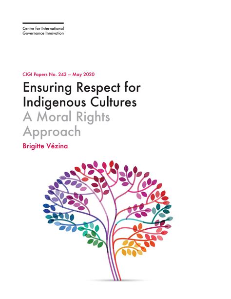 Ensuring Respect For Indigenous Cultures A Moral Rights Approach By