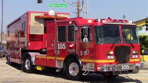 Lacofd Hazmat Task Force 105 Responding Youtube