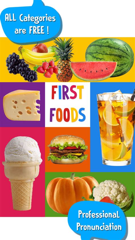 First Words For Baby Foods For Iphone Download