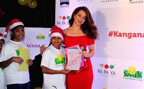 Kangana Ranaut Celebrates Christmas With Kids Organized By Smile Foundation