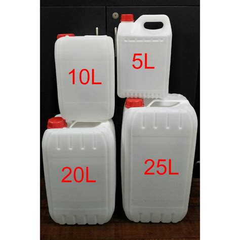 New 5l 5 Liter Jerry Can Plastic Bottle Hdpe Container Water Tank
