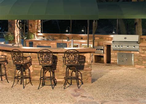 The Stand Alone Island With Circular Counter And Bar Space Custom Outdoor