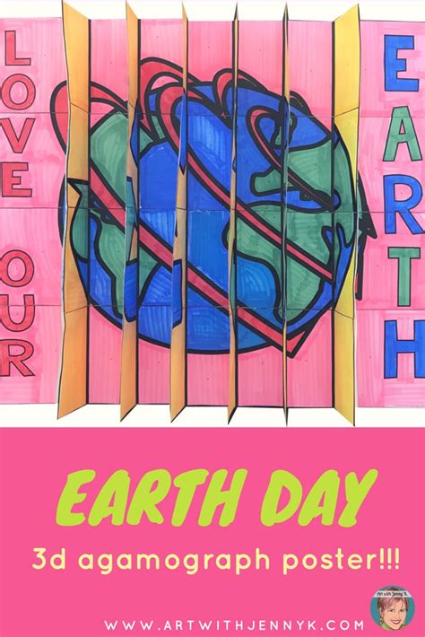 3d Earth Day Agamograph Collaboration Poster A Unique Earth Day