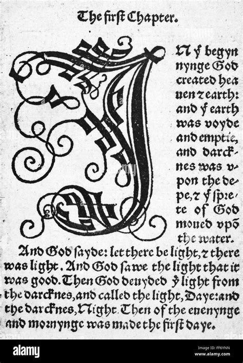 English Bible 1535 Nthe Beginning Of The First Printed English Bible