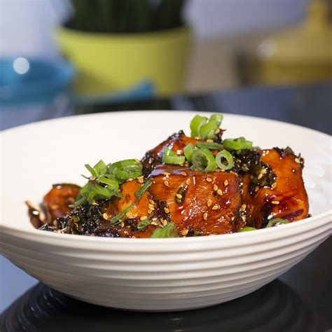 Hold chicken leg at the top of the leg, ladle boiling soy mixture all over chicken leg. Soy Sauce and Honey Glazed Chicken | So Delicious