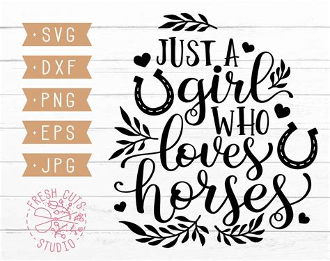 Horse Sublimation Designs Horse Svg Horse Saying Svg For Cricut Just A