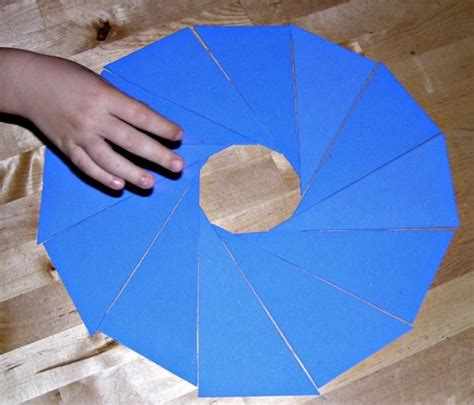 Free Template For Homemade Blue Montessori Triangles