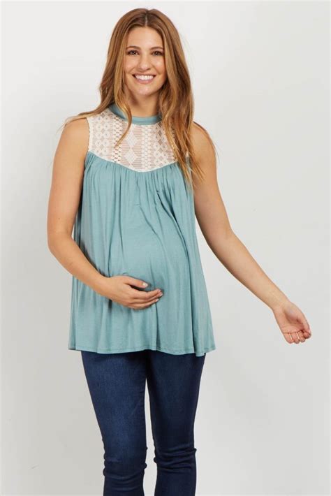 pink high neck crochet maternity top maternity tops stylish maternity outfits maternity clothes