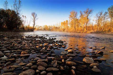Beautiful Autumn Morning Along Boise River Photograph By Vishwanath Bhat