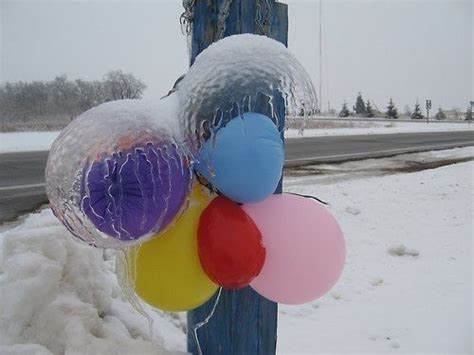 This Is What Happens When Balloons Freeze And Lose Air Frozen
