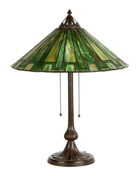 Handel Arts And Crafts Leaded Glass Lamp Cottone Auctions