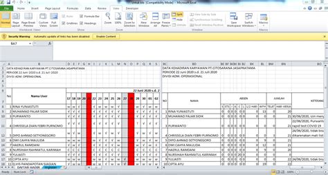 Cara Membuat Tampilan Ms. Excel Terbagi Menjadi Dua atau Empat Bagian