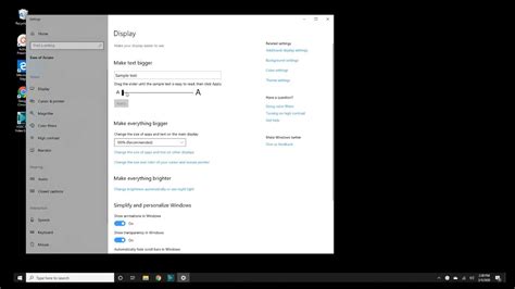Windows 10 Accessibility Settings Part 2 Display And Magnifier Youtube