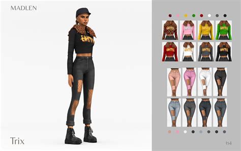 Madlen — Trix Outfit Pack For A Bit Edgier Simmies This Lizzy Shoes