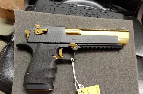 Desert Eagle Mark Xix L Titanium Black Gold Ae Nm Firearms