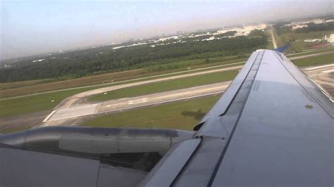 United A320 Iah Mco Takeoff And Landing Youtube