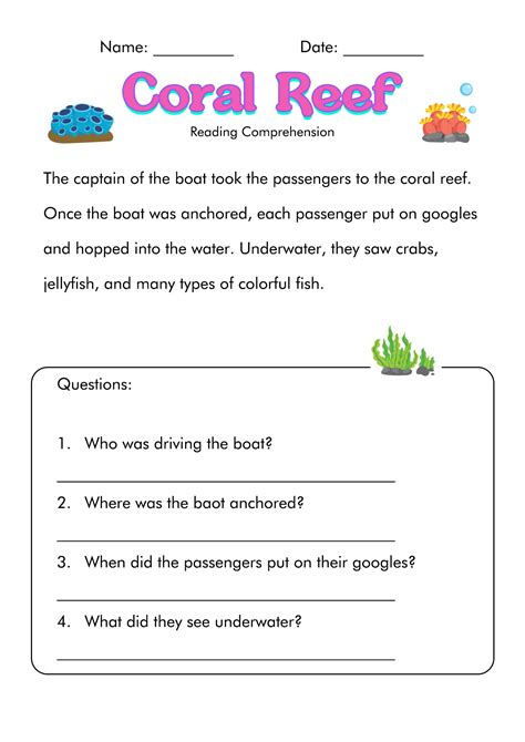 15 Best Images Of Short Reading Comprehension Worksheets 3rd Grade