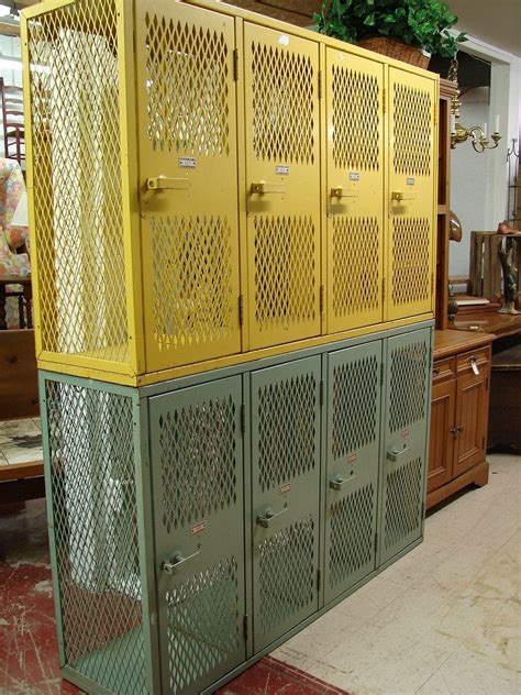 Vintage Metal Lockers In A Set Of Four To Replace The Existing Cubbies