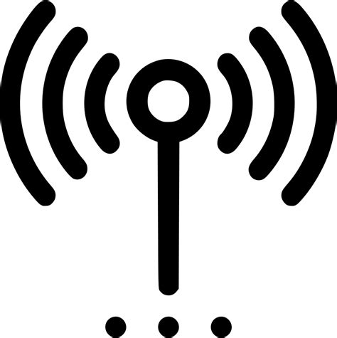 Transparent Wireless Signal Clipart Blue Radio Wave Icon Png