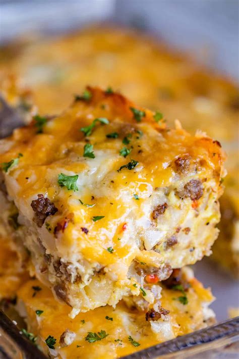 Easy Sausage Breakfast Casserole Overnight The Food Charlatan