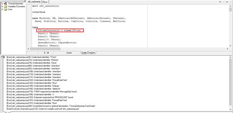 Delphi Throwing Error Undeclared Identifier TForm Why Stack Overflow