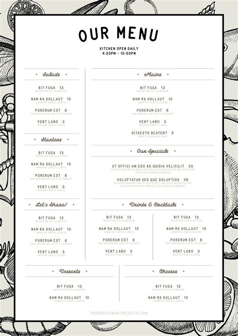 How To Make A Restaurant Menu Template In Indesign Throughout Blank