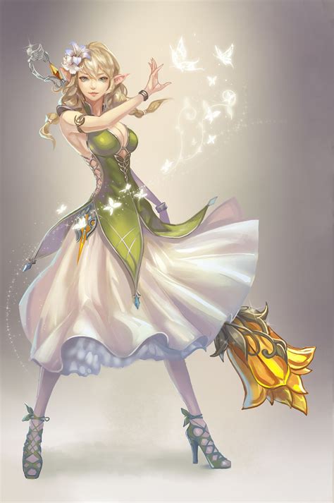 elf of flower yunjae kim beautiful fantasy art character design inspiration art album