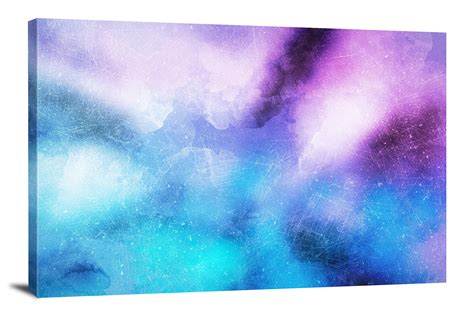 Purple Fading To Blue 2017 Canvas Wrap