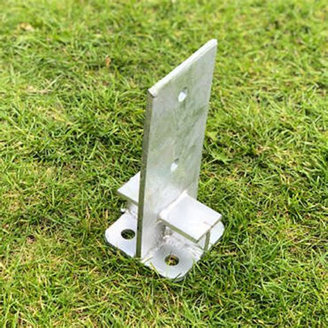 Heavy Duty Galvanised Bolt Down Internal Post Support Fence Foot Base