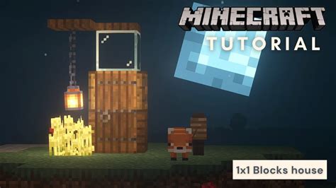 Minecraft｜how To Build A 1x1 House Tutorial｜1x1 小屋 27 Youtube