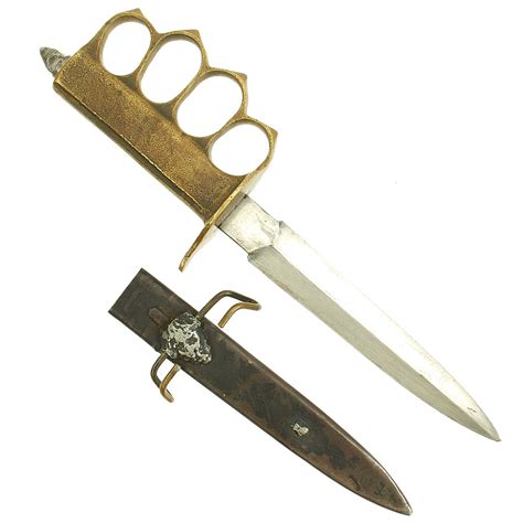 Original Us Wwi Model 1918 Mark I Trench Knife By Au Lion And Steel Sc