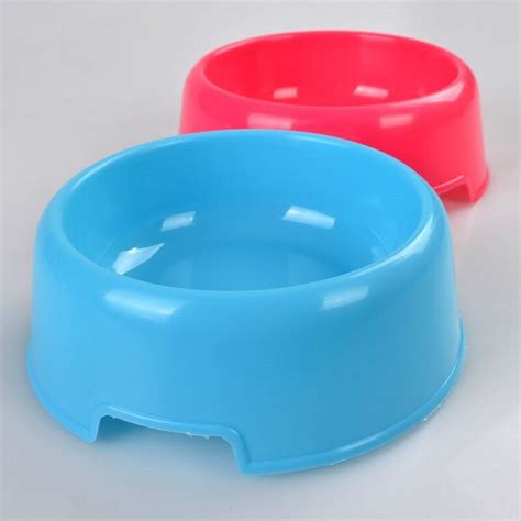 Pet Plastic Bowl Canine Bowls Canine Consuming Water Feed Meals Bowl