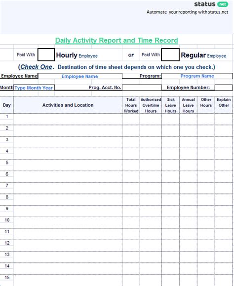 She cleared her junk email rules and out of office started working again. 3 Best Examples: Daily Report Template | Free Templates ...