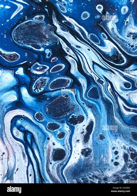Fluide Liquide Pour Peinture Abstract Background Photo Stock Alamy