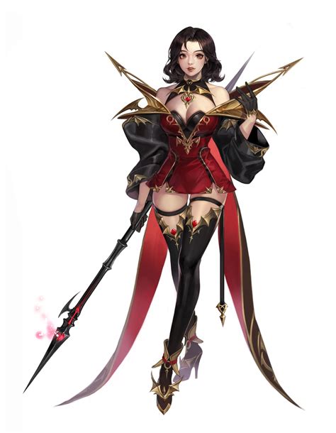 Artstation Lancer Hy Y Anime Art Fantasy Female Character Concept Character Design