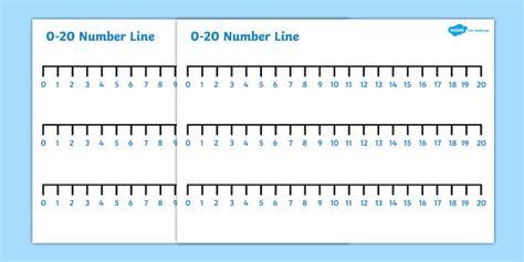 Numbers 0 20 Number Line Primary Teaching Resources