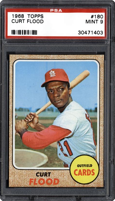 Among the cards in the 1968 topps milton bradley run is an elusive parallel of the highly collected nolan ryan rookie card. 1968 Topps Curt Flood | PSA CardFacts™