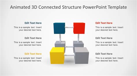 6 Item Animated 3d Connected Structure Powerpoint Template 澳洲幸运5·中国