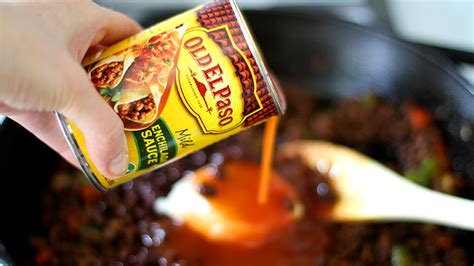 Spread beef mixture evenly in skillet. Brunch Nirvana: Hash Brown Enchilada Breakfast Casserole ...