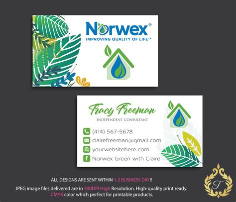 If you're starting or running a successful cleaning business, you'll need business cards. Custom Business Card, Norwex Green Cleaning by digitalart ...