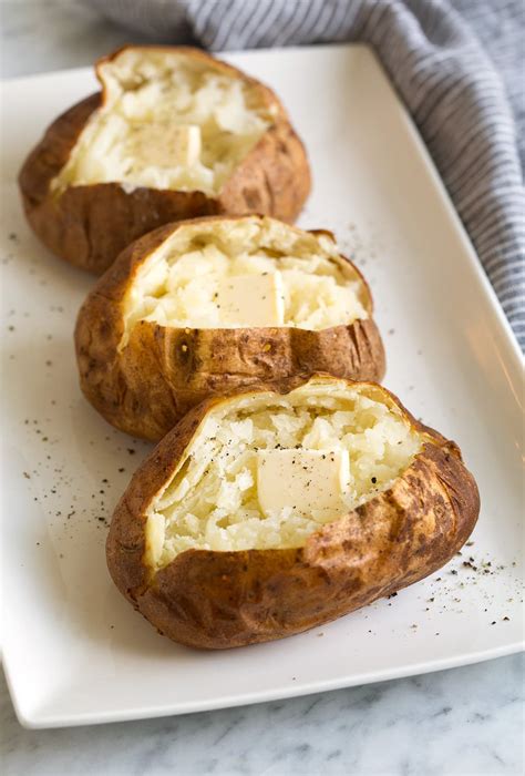 Potatoes may also be baked at lower temperatures for longer times. Best Baked Potatoes {Perfect Every Time} - Cooking Classy