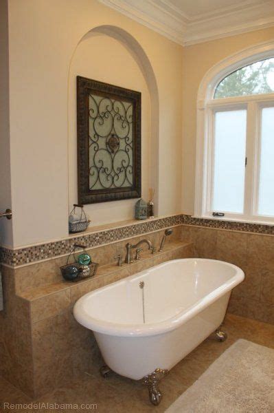 Let us help you design your. Claw foot tub with a custom made arch-shaped niche. Slaton ...