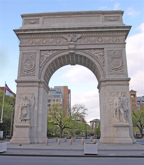 Washington Square Arch Inspired By Roman Triumphal Arches Conceived As