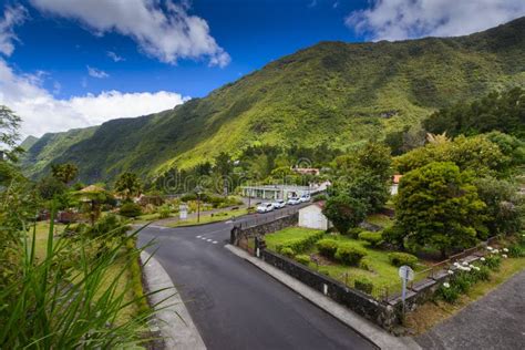 Village Of Grand Ilet Salazie Reunion Island Stock Image Image Of