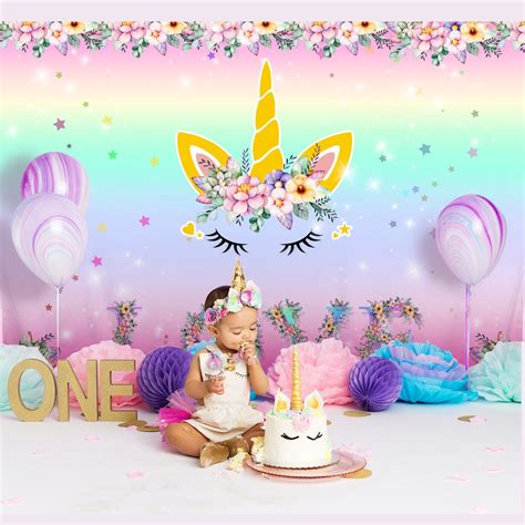 Buy Ourwarm Unicorn Party Supplies 7x5 Ft Unicorn Backdrop Birthday
