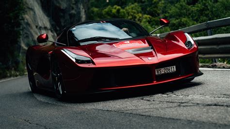Download 1366x768 Ferrari Hd Dark Red Laferrari Wallpaper
